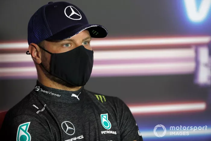 Valtteri Bottas, Mercedes en la conferencia de prensa