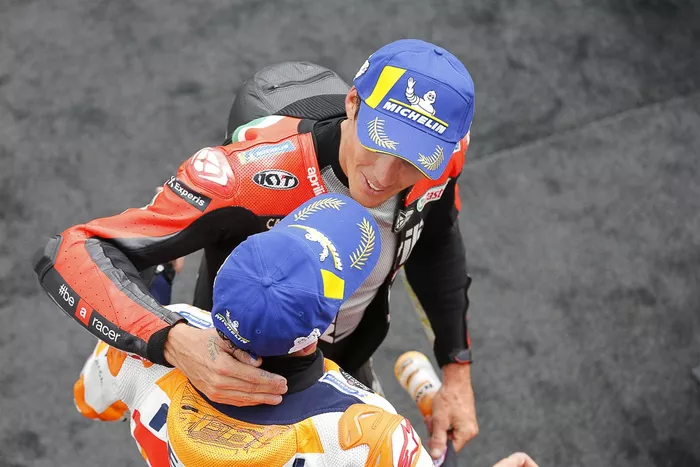 Ganador Marc Márquez, Repsol Honda Team celebra