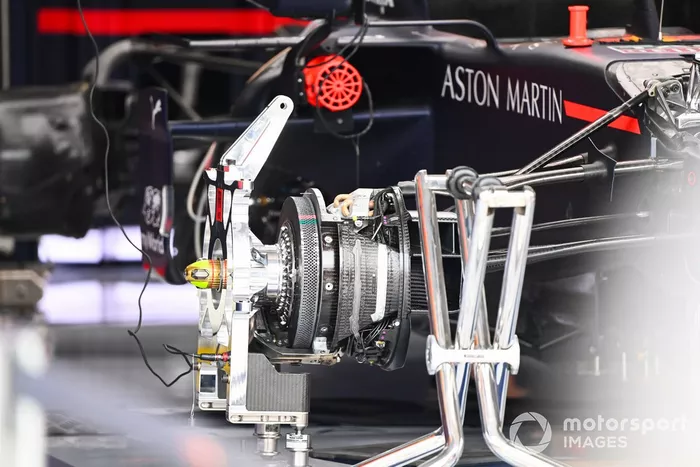 Detalle de los frenos del Red Bull Racing RB16