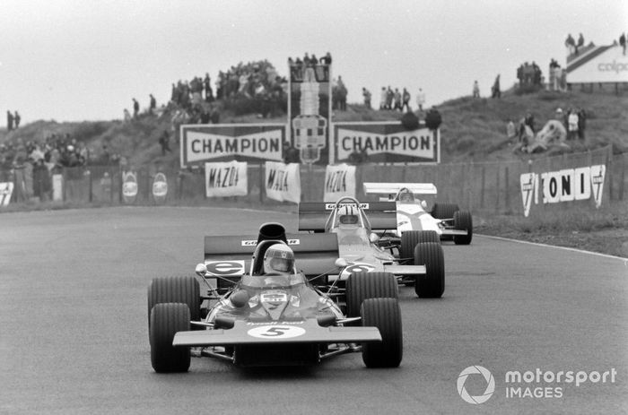 Jackie Stewart, Tyrrell 003 Ford, Denny Hulme, McLaren M19A Ford, Pedro Rodriguez, BRM P160