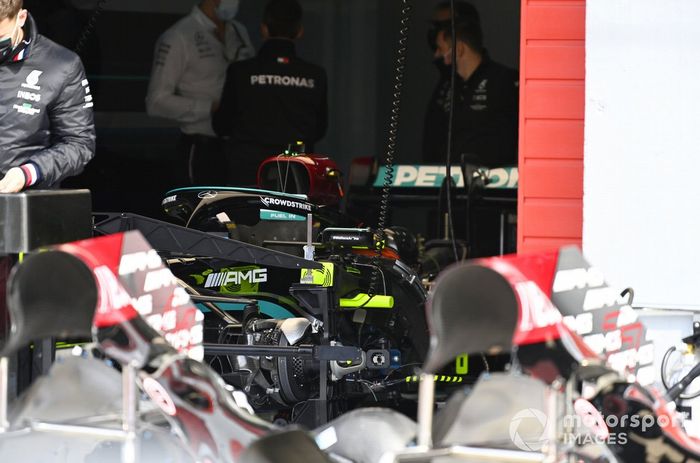 Suspensión delantera del Mercedes W12