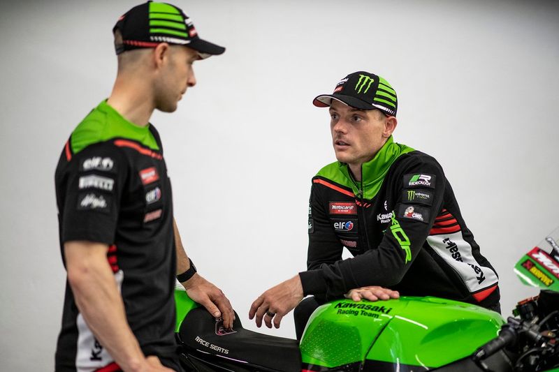 Jonathan Rea, Kawasaki Racing Team WorldSBK, 	Alex Lowes, Kawasaki Racing Team WorldSBK