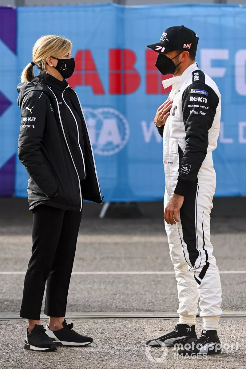 Susie Wolff, Team Principal, Venturi, con Norman Nato, Venturi Racing