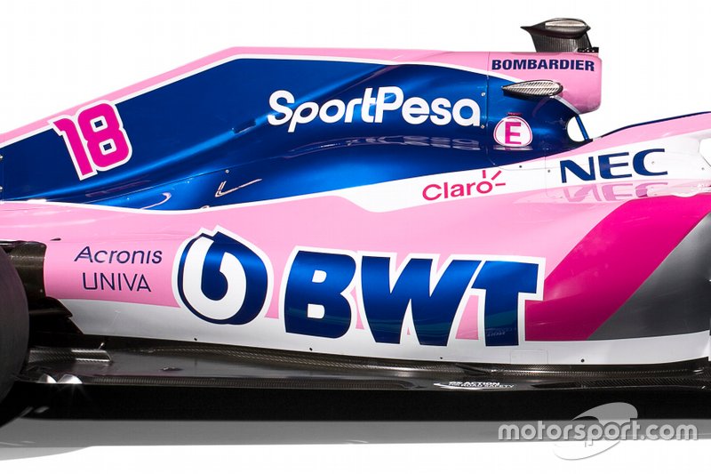 Détail de la livrée Racing Point