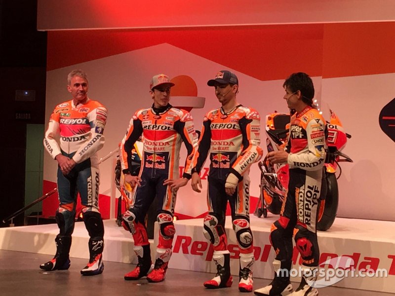 Мік Дуен, Марк Маркес, Хорхе Лоренсо, Алекс Крівілл, Honda HRC