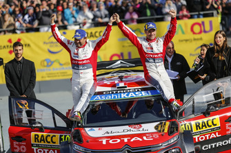 Les vainqueurs Sébastien Loeb, Daniel Elena, Citroën World Rally Team Citroën C3 WRC