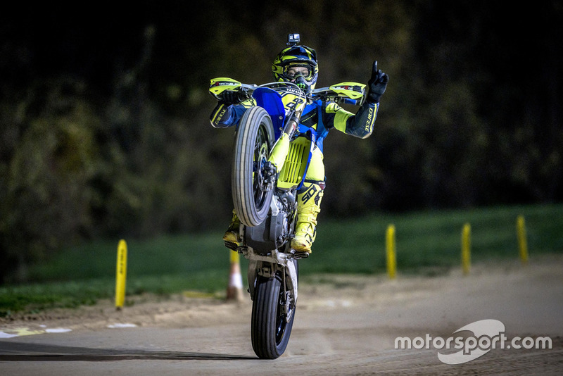 Valentino Rossi en acción