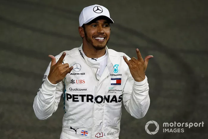 Ganador de la carrera Lewis Hamilton, Mercedes AMG F1 W09