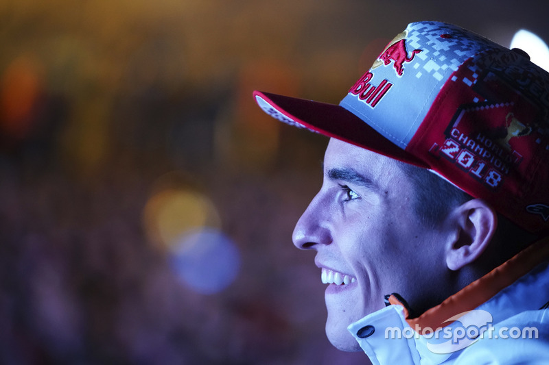 Campeón 2018 Marc Márquez, Repsol Honda Team celebra en Cervera