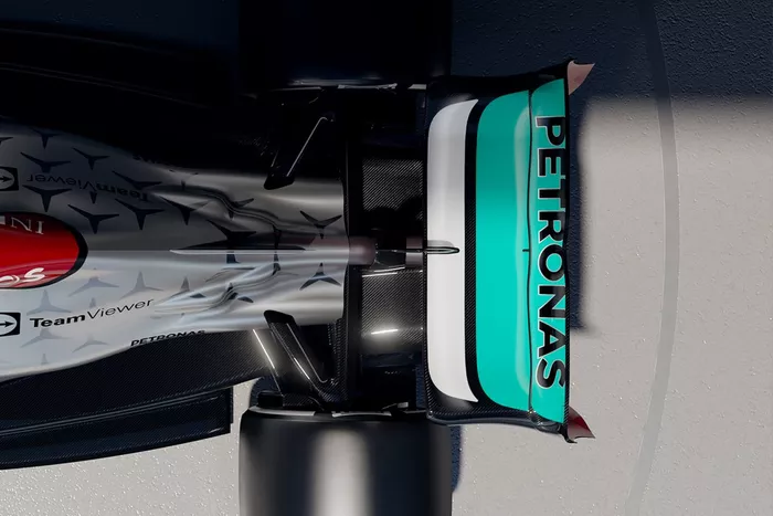 Detalle del Mercedes W13