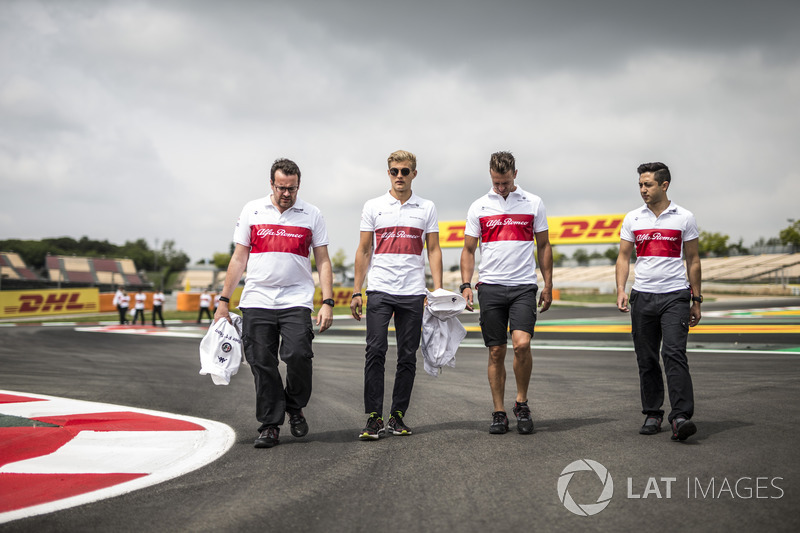 Marcus Ericsson, Sauber camina por la pista