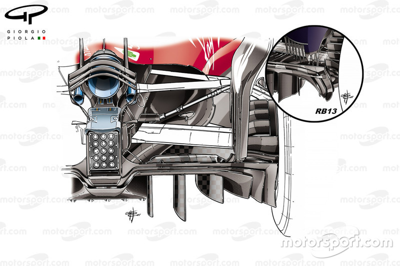 Ferrari SF70H új diffúzor, Abu Dhabi