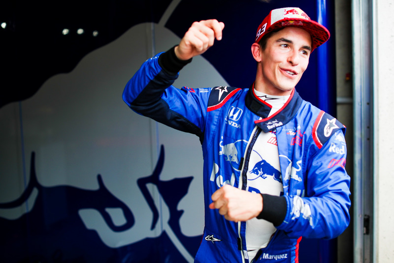 Marc Marquez, teste la Toro Rosso F1