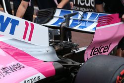 Force India VJM11, dettaglio dell'ala posteriore