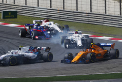 Sergey Sirotkin, Williams FW41 Mercedes, Stoffel Vandoorne, McLaren MCL33 Renault, Charles Leclerc, Sauber C37 Ferrari, Pierre Gasly, Toro Rosso STR13 Honda, Marcus Ericsson, Sauber C37 Ferrari