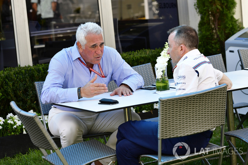 Lawrence Stroll, and Paddy Lowe, Williams Shareholder and Technical Director