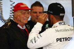 Niki Lauda, Mercedes Presidente no ejecutivo con Lewis Hamilton, Mercedes AMG F1 Team