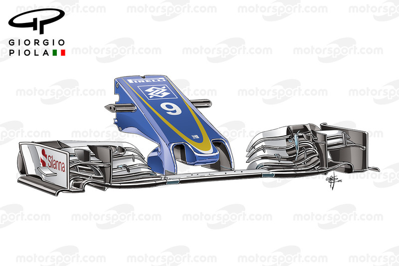 Sauber C35: Frontflügel, GP Belgien