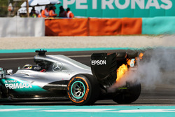 Lewis Hamilton, Mercedes AMG F1, W07 Hybrid, Motorschaden