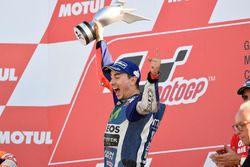 Podium: race winner Jorge Lorenzo, Yamaha Factory Racing