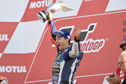 Podium: race winner Jorge Lorenzo, Yamaha Factory Racing