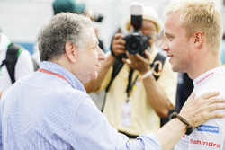 Jean Todt and Felix Rosenqvist, Mahindra Racing