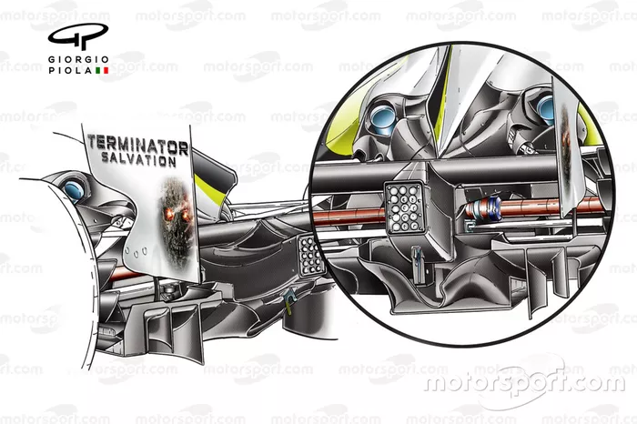 Desarrollo del difusor del Brawn BGP 001 2009 en Barcelona