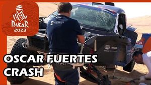 Dakar 2023 : Wypadek Oscara Fuertesa