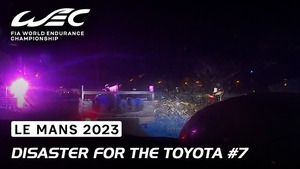 24h Le Mans 2023 - Toyota nr7 odpada