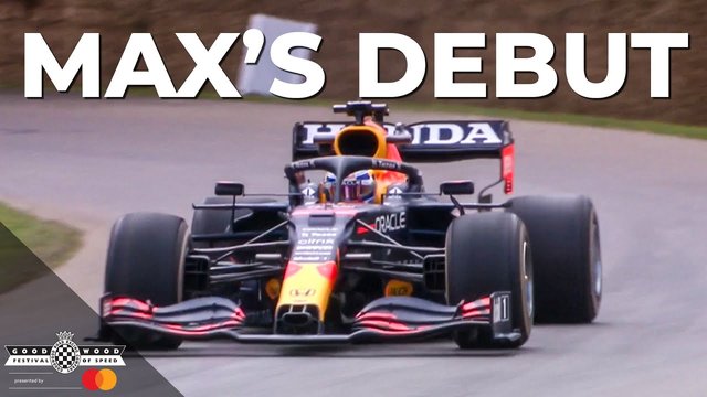 フェルスタッペン、2021年の愛機レッドブルRB16Bに再会。グッドウッド