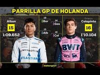 ¡PARRILLA de salida del GP PAÍSES BAJOS F1 2025!