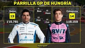 PARRILLA DE SALIDA GP HUNGRÍA F1 2025