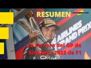 Resumen de la carrera del GP de Singapur 2022 de F1 con victoria de Pérez