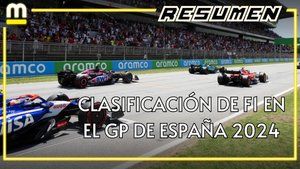Resumen de la clasificación del GP de España 2024 de F1