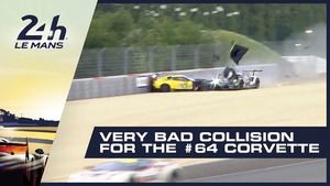 24H Le Mans 2019 - Wypadek Corvetty