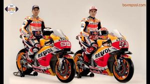 Making off de la sesión de fotos del Repsol Honda con Márquez y Lorenzo