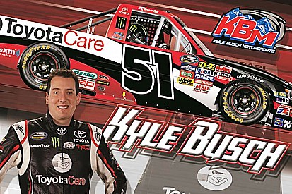 Kyle busch looking to take 'care' of Toyota's 100th Truck Series victory