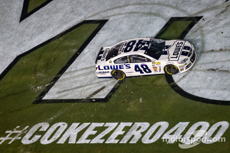 Johnson ties Daytona record with the Coke Zero 400 victory