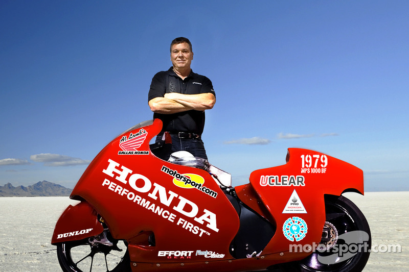 Al Lamb and partner for land speed record