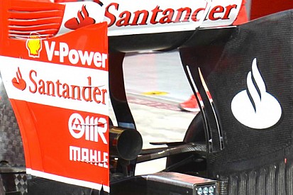 Ferrari, paratia dell'ala piatta sulla F14 T