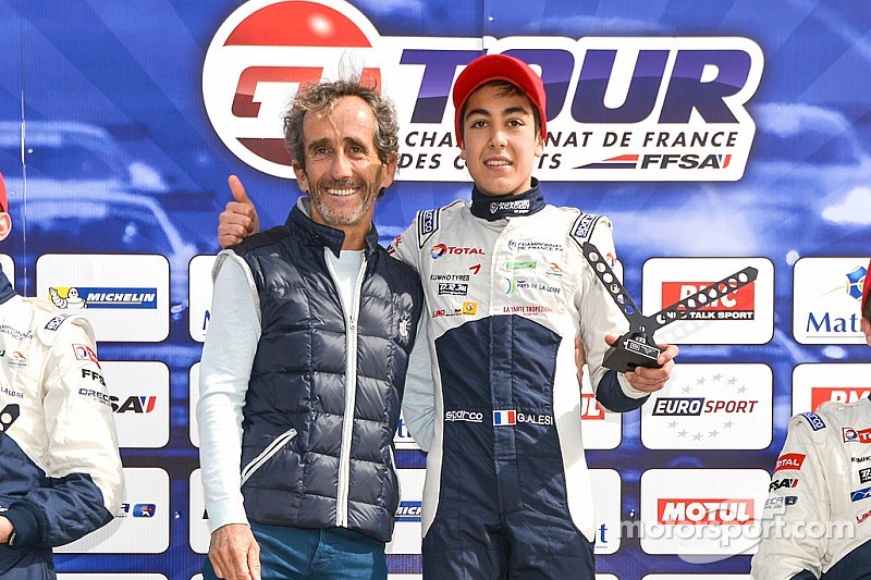 Giuliano Alesi prêt pour la manche F3 de Pau