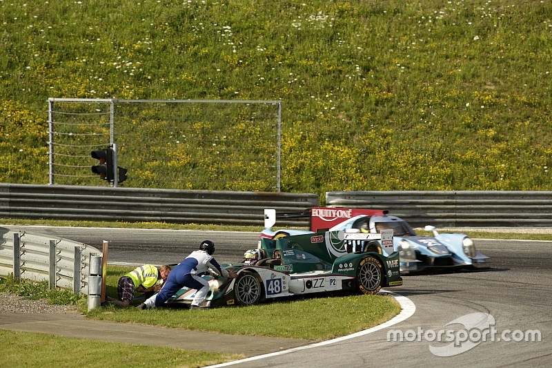 #48 Murphy Prototypes Oreca 03R - Nissan : Mark Patterson, Nathanael Berthon, Michael Lyons en difficulté