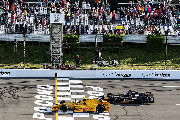 Hunter-Reay gana una accidentada carrera en Pocono