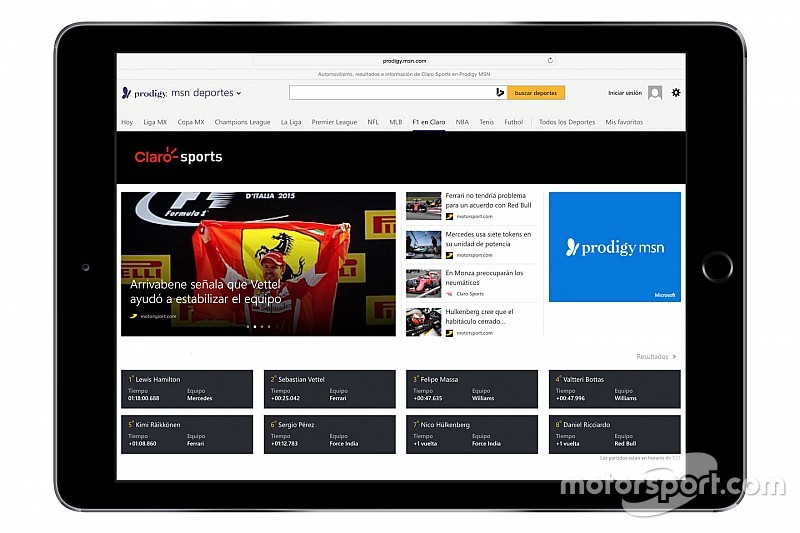 Motorsport.com en Prodigy/MSN kondigen digitale samenwerking in Latijns-Amerika aan