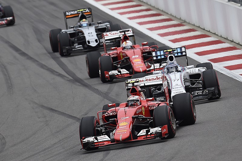Kimi Raikkonen, Ferrarri e Valtteri Bottas, Williams and Sebastian Vettel, Ferrari