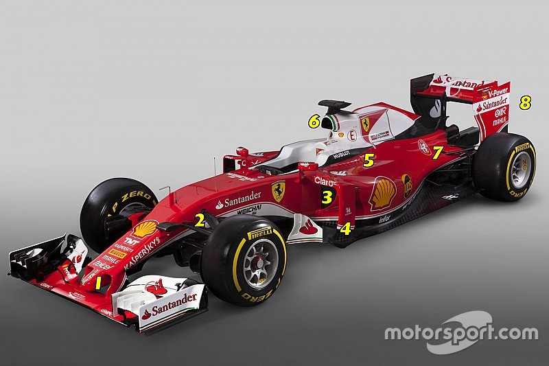 Formel-1-Ferrari: Das ist neu am SF16-H