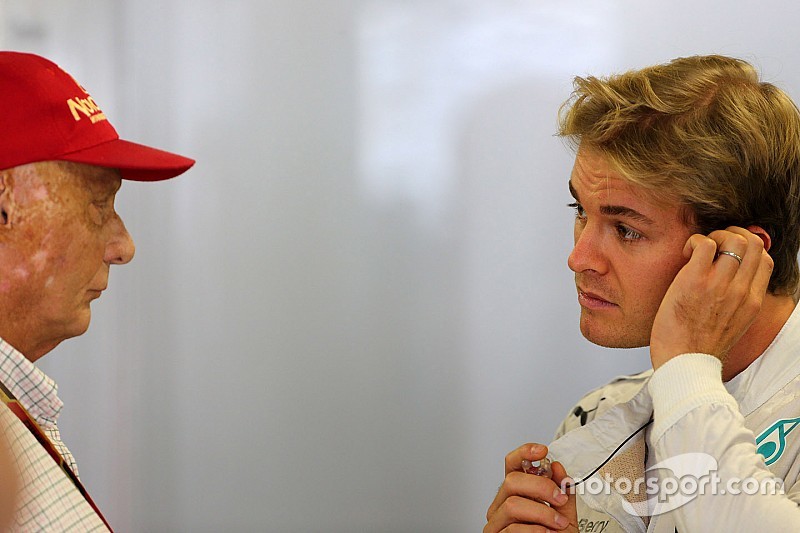 Niki Lauda y Nico Rosberg, Mercedes AMG F1 Team  11