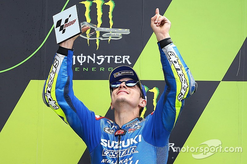 Podio: tercer clasificado Maverick Viñales, Team Suzuki MotoGP