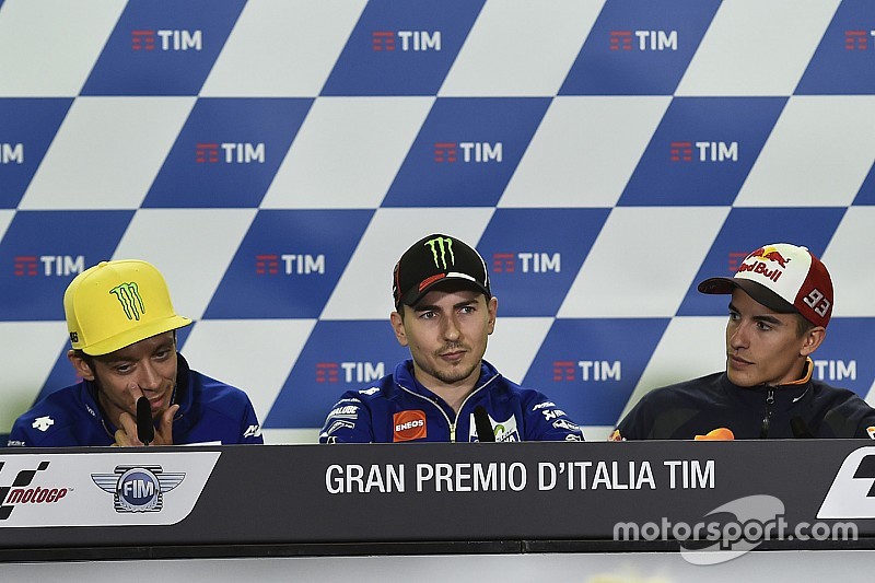 Valentino Rossi, Yamaha Factory Racing, Jorge Lorenzo, Yamaha Factory Racing, Marc Marquez, Repsol H