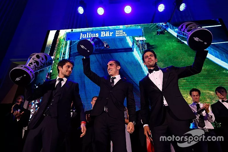Nicolas Prost, Sébastien Buemi, Lucas di Grassi, Formula E Awards Gala